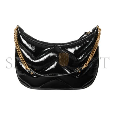 GUCCI SMALL MARMONT PATENT LEATHER SHOULDER BAG 777263 (26*17*4cm)
